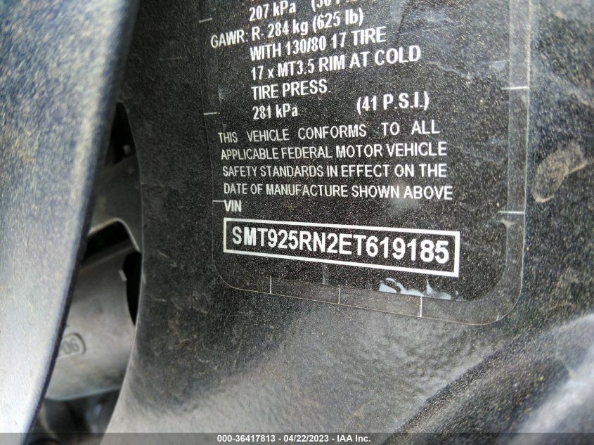 2014 TRIUMPH MOTORCYCLE SCRAMBLER SMT925RN2ET619185