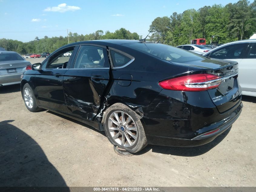 2017 FORD FUSION SE - 3FA6P0H76HR410620