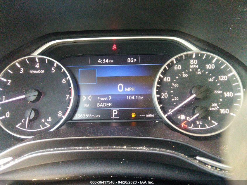 2017 NISSAN MAXIMA SV - 1N4AA6AP6HC426971