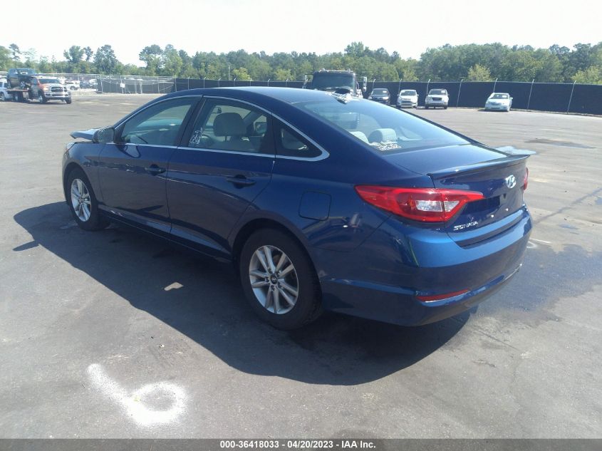 2016 HYUNDAI SONATA 2.4L - 5NPE24AF3GH388431