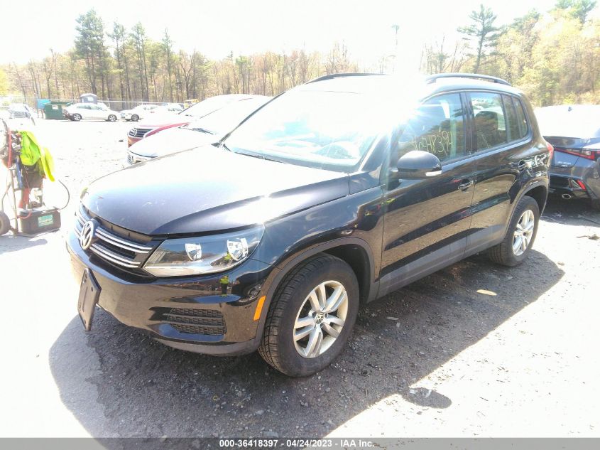 2015 VOLKSWAGEN TIGUAN S - WVGBV7AX4FW504048