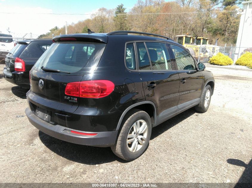 2015 VOLKSWAGEN TIGUAN S - WVGBV7AX4FW504048