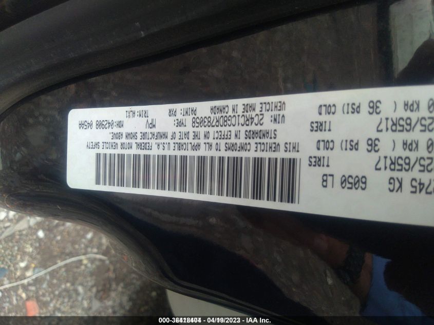 2013 CHRYSLER TOWN & COUNTRY TOURING-L - 2C4RC1CG8DR783058