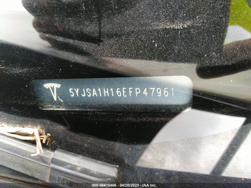 2014 TESLA MODEL S 60 KWH BATTERY/P85 - 5YJSA1H16EFP47961