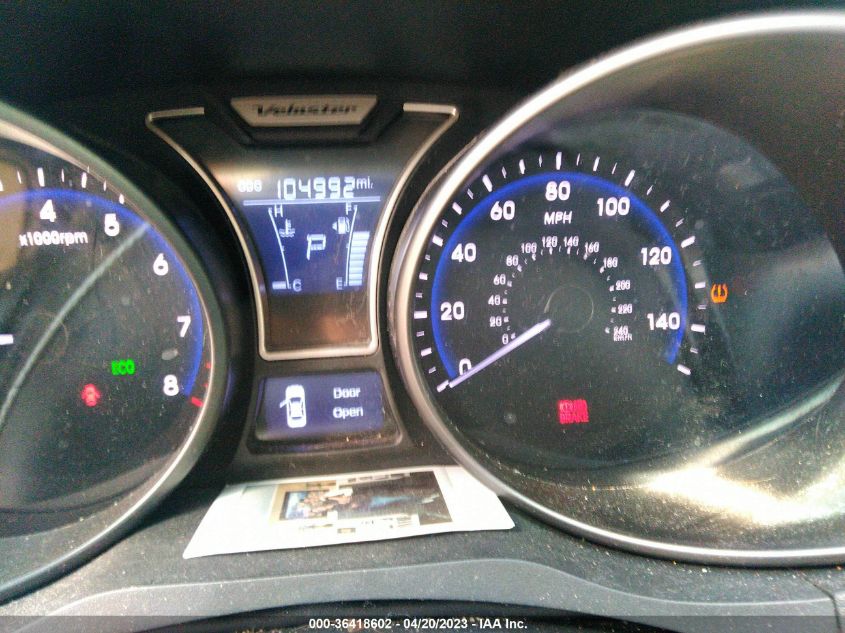 2013 HYUNDAI VELOSTER TURBO W/BLUE INT - KMHTC6AE3DU163219
