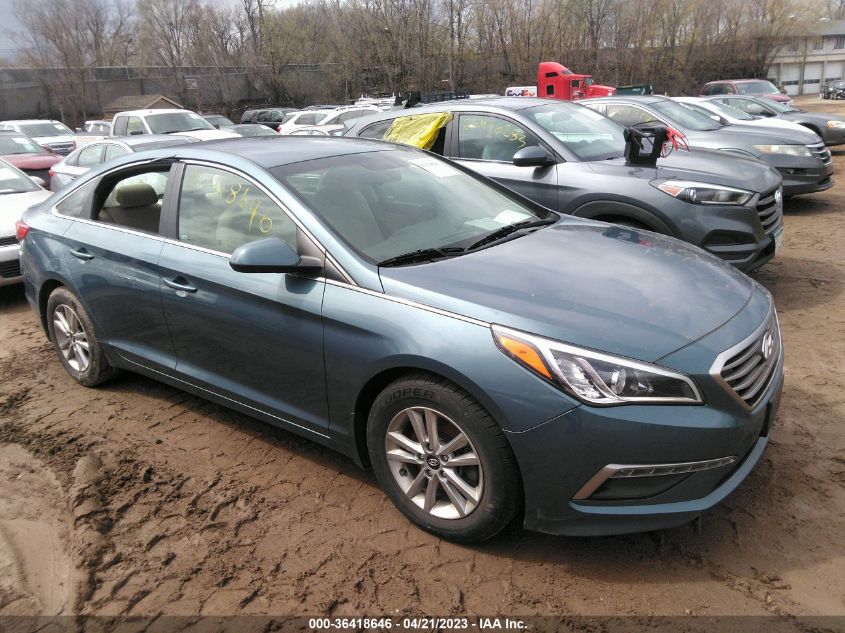 2015 HYUNDAI SONATA 2.4L SE - 5NPE24AF9FH206956