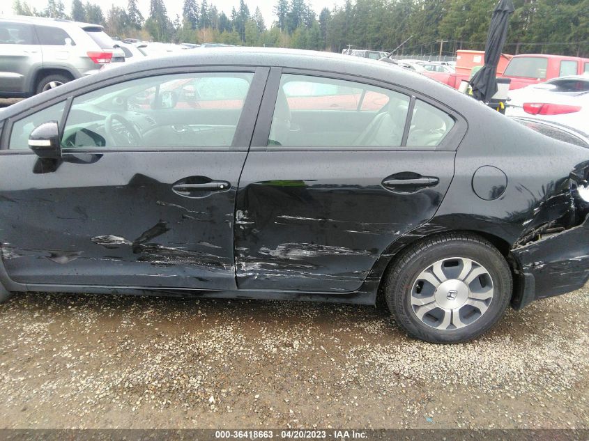 2013 HONDA CIVIC HYBRID - 19XFB4F29DE201042