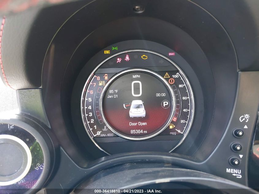 2016 FIAT 500 ABARTH - 3C3CFFFH1GT130205