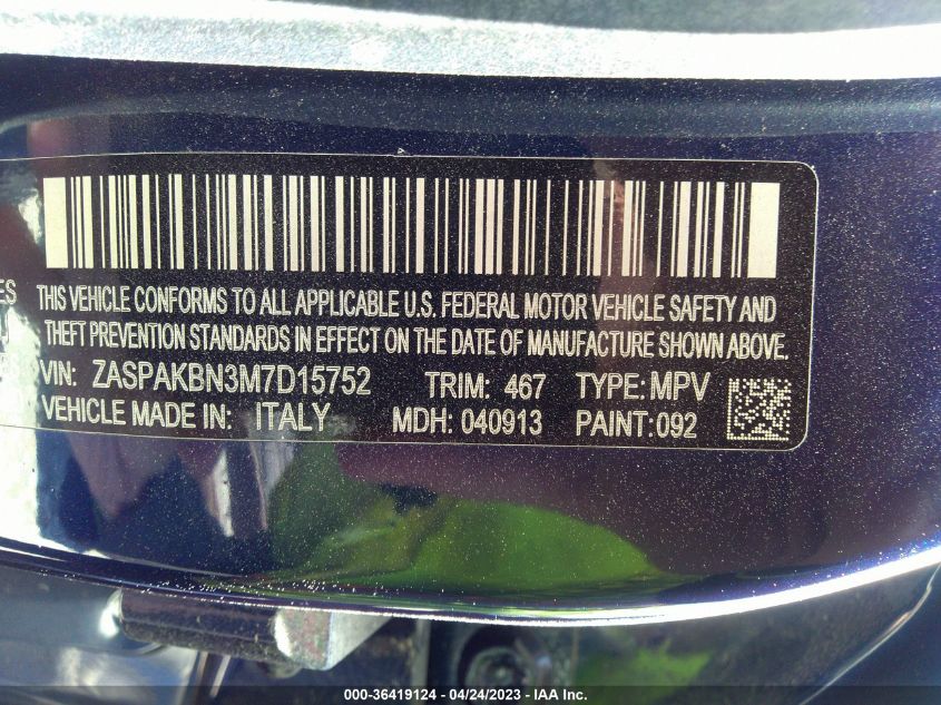 2021 ALFA ROMEO STELVIO TI SPORT - ZASPAKBN3M7D15752