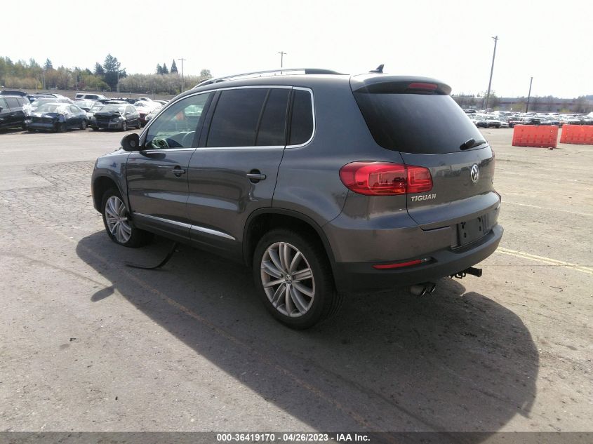 2014 VOLKSWAGEN TIGUAN SE - WVGBV3AX0EW593401