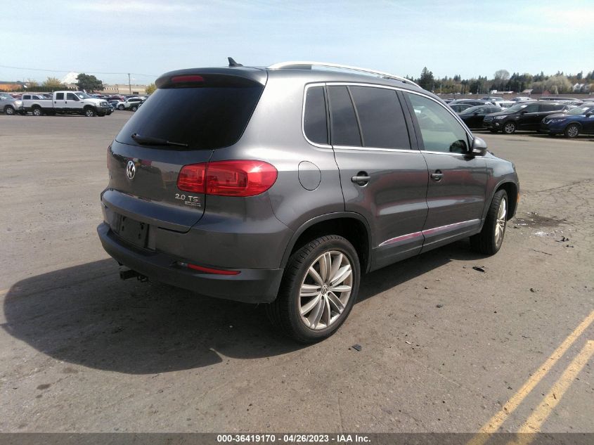 2014 VOLKSWAGEN TIGUAN SE - WVGBV3AX0EW593401