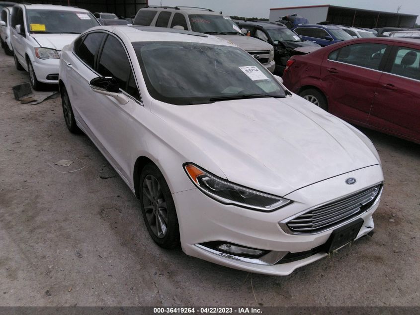 2017 FORD FUSION SE - 3FA6P0HD0HR290870