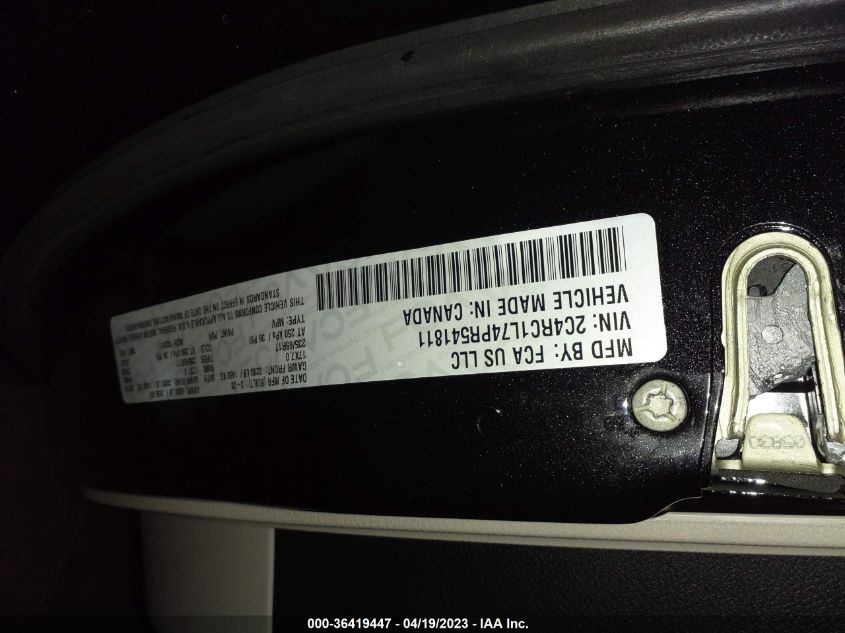 2023 CHRYSLER PACIFICA HYBRID TOURING L - 2C4RC1L74PR541811