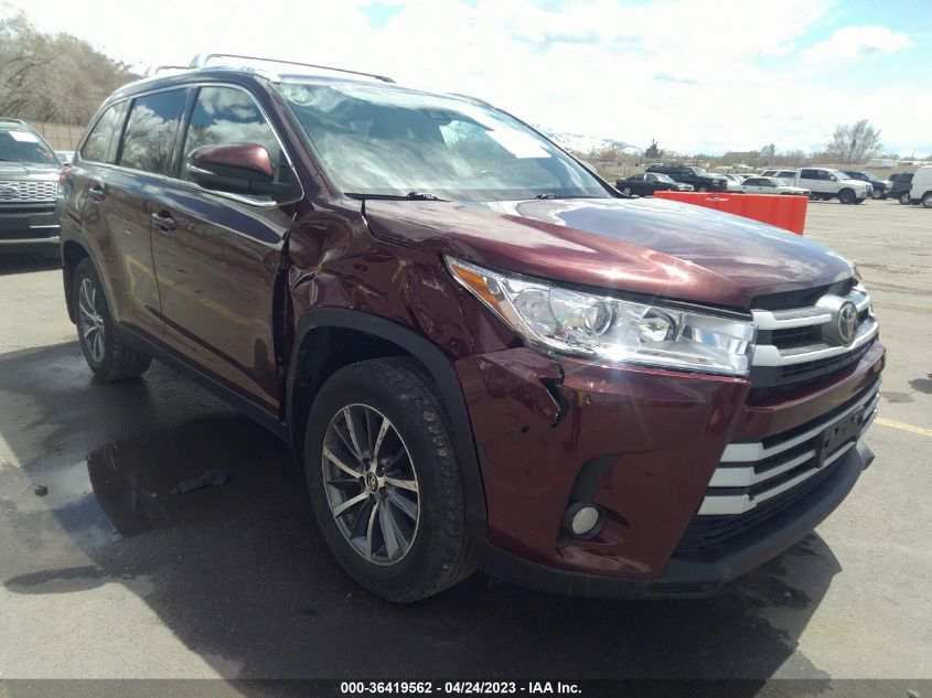 2019 TOYOTA HIGHLANDER SE/XLE - 5TDJZRFH7KS949699