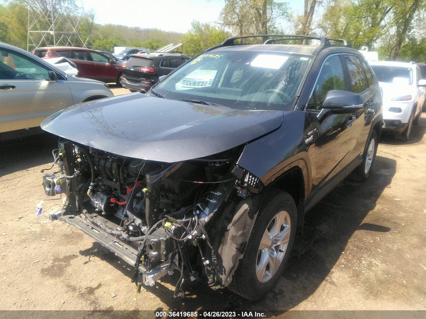 VIN 4T3RWRFV1MU043485 2021 TOYOTA RAV4 HYBRID XLE