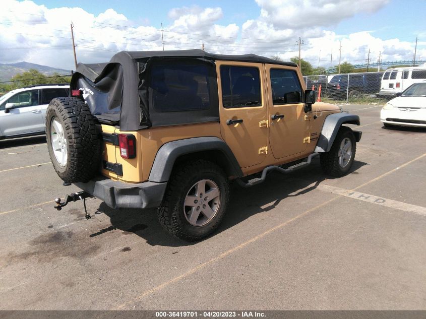 2013 JEEP WRANGLER UNLIMITED SPORT - 1C4BJWDG6DL654778