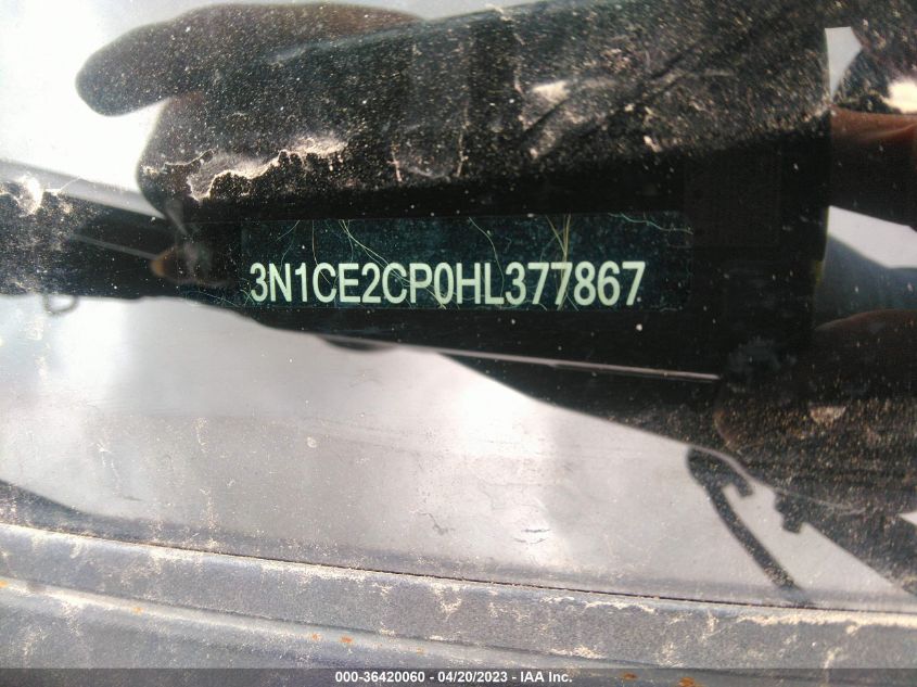 2017 NISSAN VERSA NOTE SV - 3N1CE2CP0HL377867