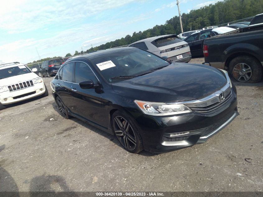 2016 HONDA ACCORD SEDAN SPORT - 1HGCR2F54GA169266