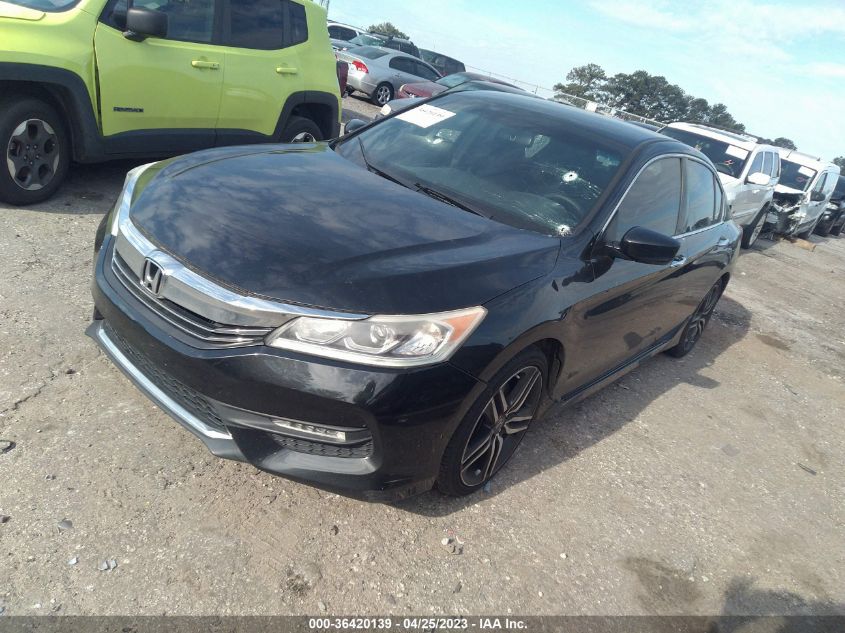 2016 HONDA ACCORD SEDAN SPORT - 1HGCR2F54GA169266