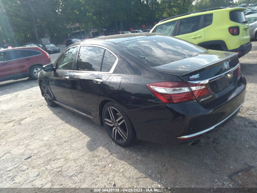 2016 HONDA ACCORD SEDAN SPORT - 1HGCR2F54GA169266