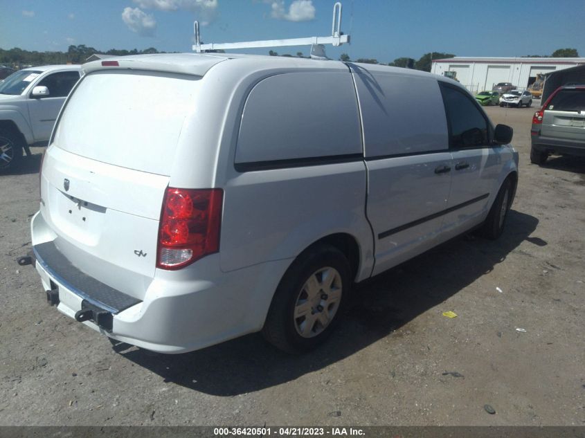2014 RAM CARGO VAN TRADESMAN 2C4RRGAG2ER114399