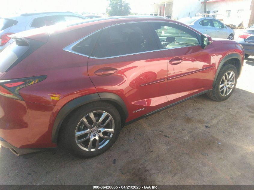 2015 LEXUS NX 300H JTJBJRBZ5F2014606