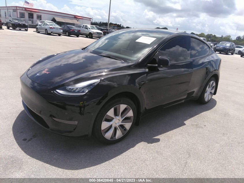 VIN 7SAYGDEE1NA002861 2022 TESLA MODEL Y LONG RANGE