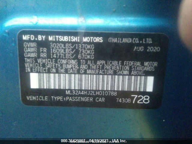 2020 MITSUBISHI MIRAGE SE - ML32A4HJ2LH010788