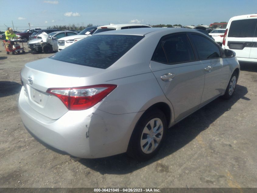 2015 TOYOTA COROLLA L/LE/S/S PLUS/LE PLUS - 2T1BURHE6FC348188