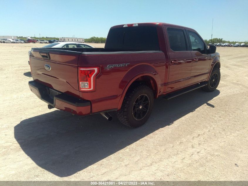 2016 FORD F-150 XL/LARIAT/XLT - 1FTEW1CP4GKF16329