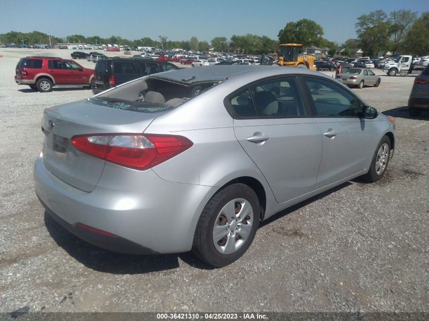 2016 KIA FORTE LX - KNAFK4A61G5532429