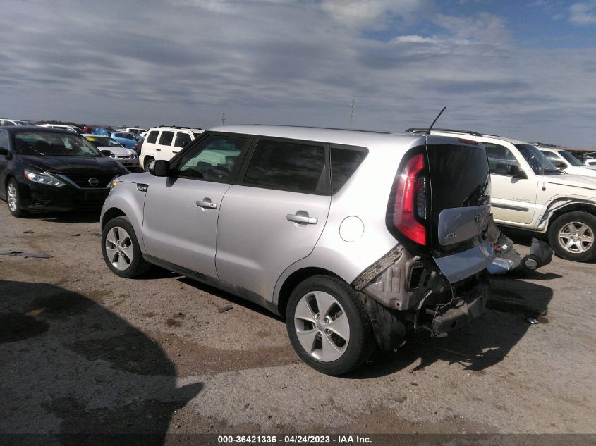 2016 KIA SOUL BASE - KNDJN2A26G7824796
