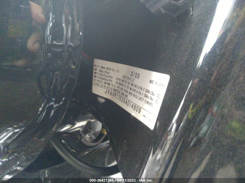 2005 YAMAHA XV1700 A JYAVP17E05A014809