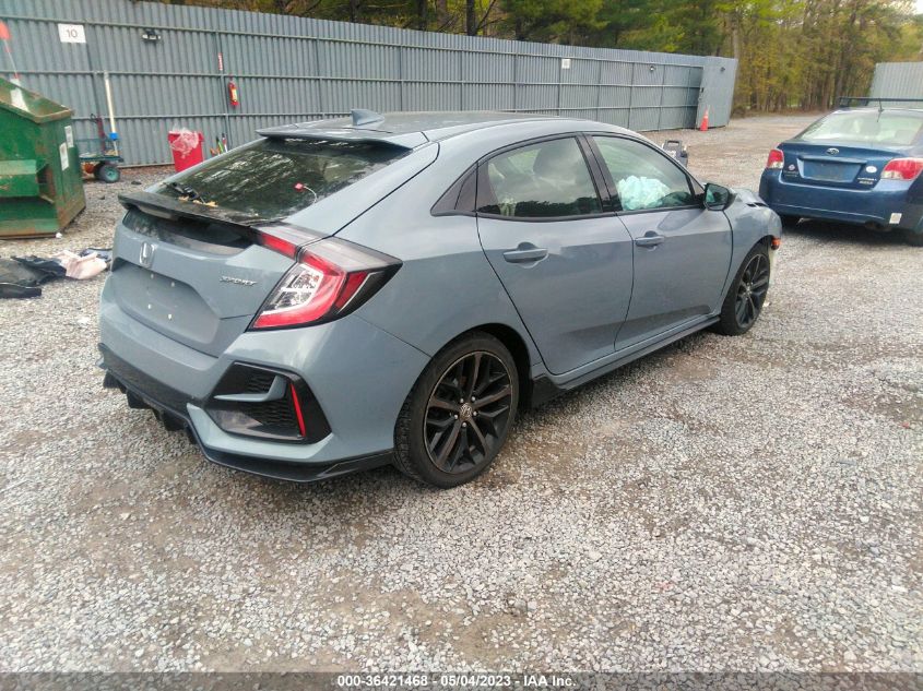 2021 HONDA CIVIC HATCHBACK SPORT - SHHFK7H46MU405631