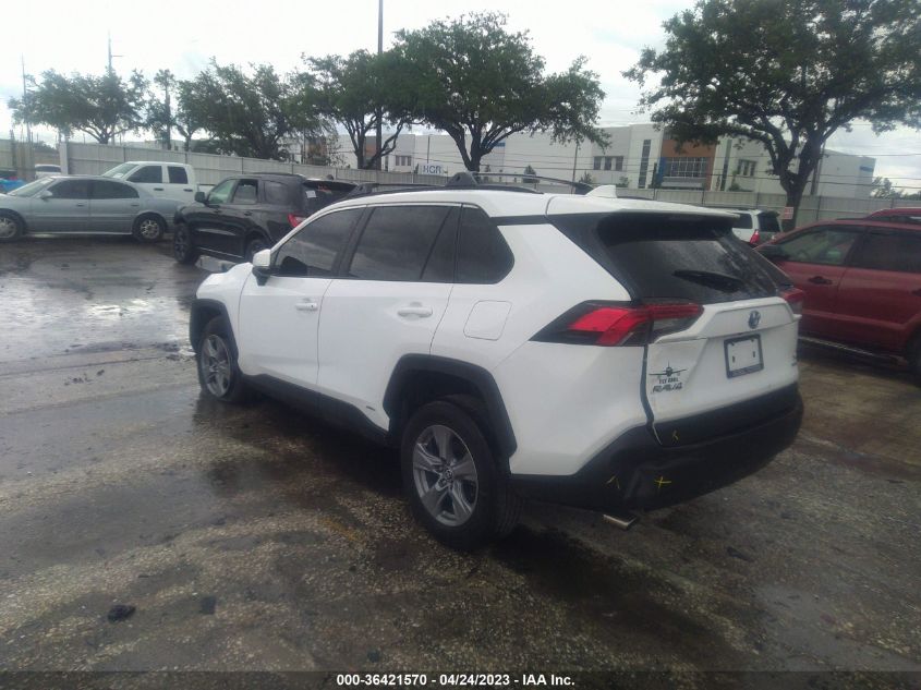 2022 TOYOTA RAV4 HYBRID XLE - 4T3RWRFV9NU057278