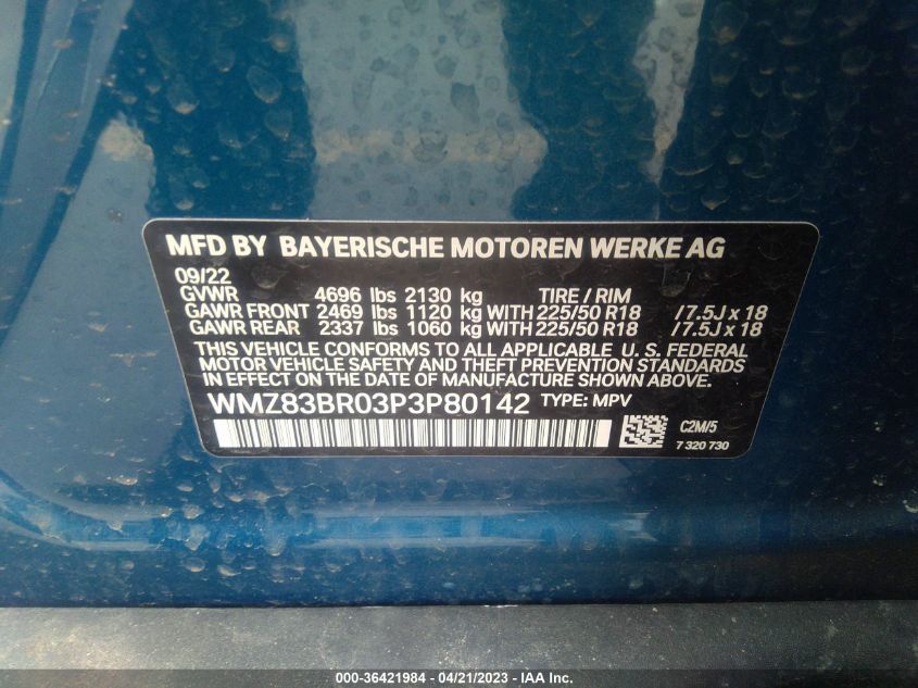 2023 MINI COUNTRYMAN COOPER S - WMZ83BR03P3P80142