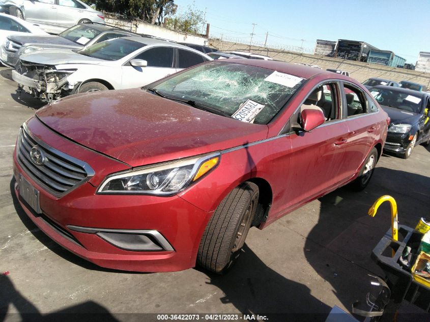 2016 HYUNDAI SONATA 2.4L SE - 5NPE24AF5GH384638