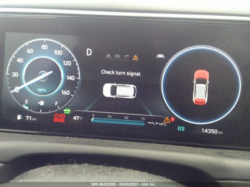 2022 HYUNDAI TUCSON HYBRID LIMITED KM8JECA10NU038676