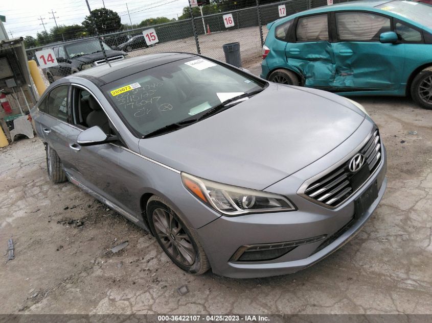 2015 HYUNDAI SONATA 2.4L LIMITED - 5NPE34AF0FH176047