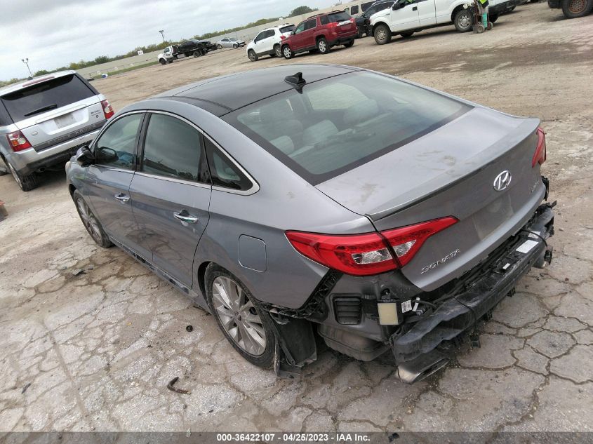 2015 HYUNDAI SONATA 2.4L LIMITED - 5NPE34AF0FH176047