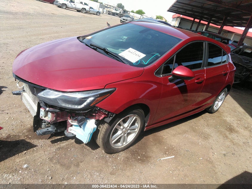VIN 3G1BE6SM5JS586100 2018 CHEVROLET CRUZE LT