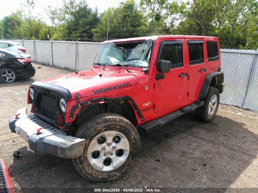 2015 JEEP WRANGLER UNLIMITED SAHARA - 1C4BJWEG3FL556292