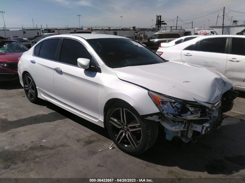 2016 HONDA ACCORD SEDAN SPORT - 1HGCR2F58GA057036