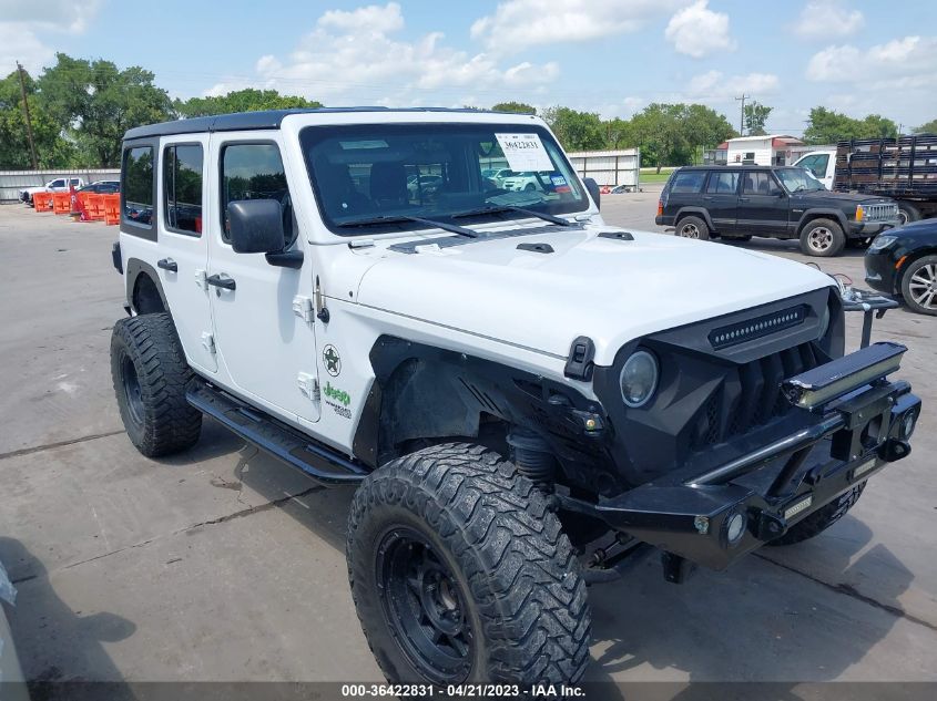 2018 JEEP WRANGLER UNLIMITED SPORT - 1C4HJXDG1JW140377