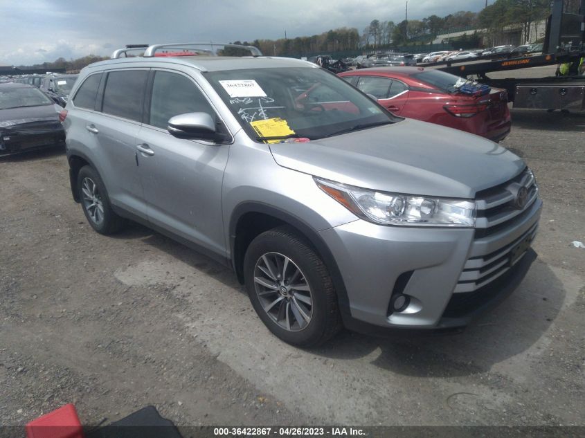 2019 TOYOTA HIGHLANDER SE/XLE - 5TDJZRFH0KS588560