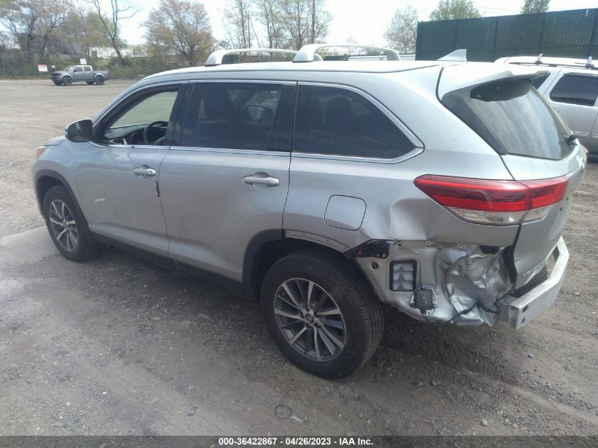 2019 TOYOTA HIGHLANDER SE/XLE - 5TDJZRFH0KS588560