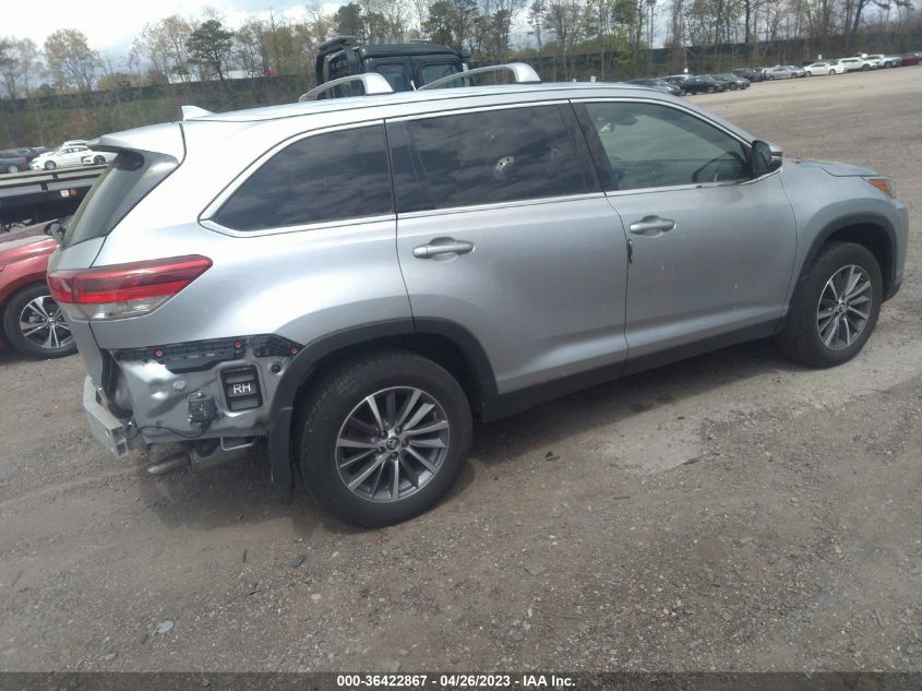 2019 TOYOTA HIGHLANDER SE/XLE - 5TDJZRFH0KS588560