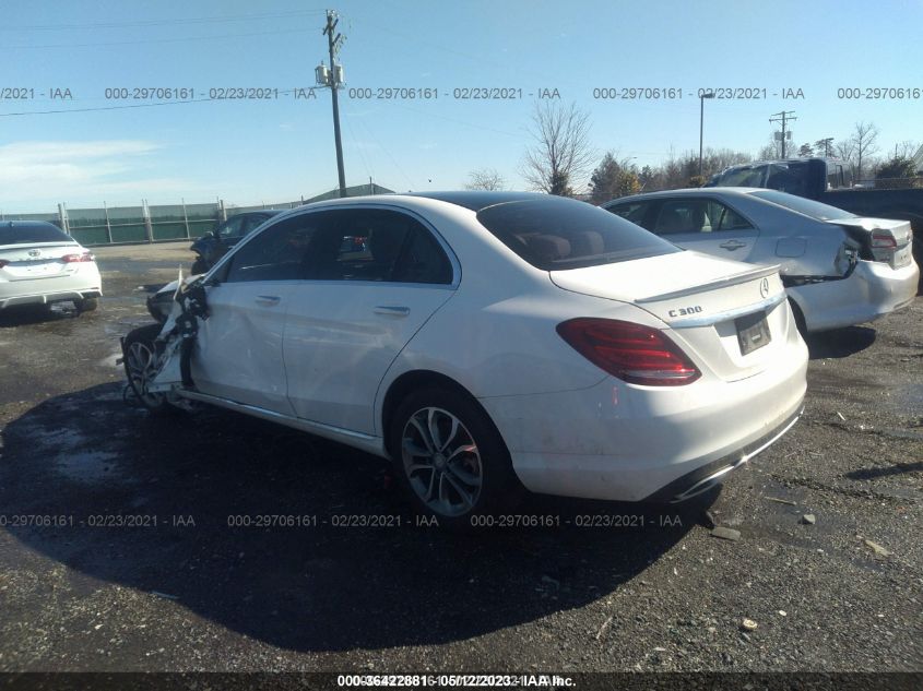 2016 MERCEDES-BENZ C 300 SPORT 4MATIC/LUXURY 4MATIC/4MATIC 55SWF4KB7GU163656