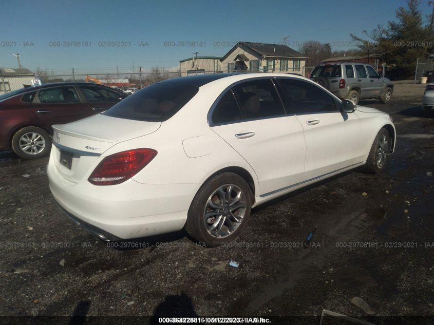 2016 MERCEDES-BENZ C 300 SPORT 4MATIC/LUXURY 4MATIC/4MATIC 55SWF4KB7GU163656