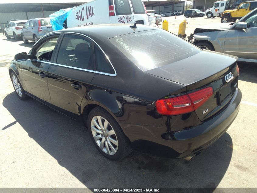2013 AUDI A4 PREMIUM - WAUAFAFL8DA178682